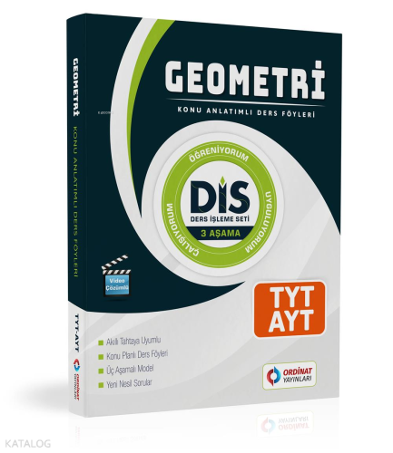 Ordinat Yayınları TYT - AYT Geometri Konu Anlatımlı Ders Föyleri ( DİS Serisi )