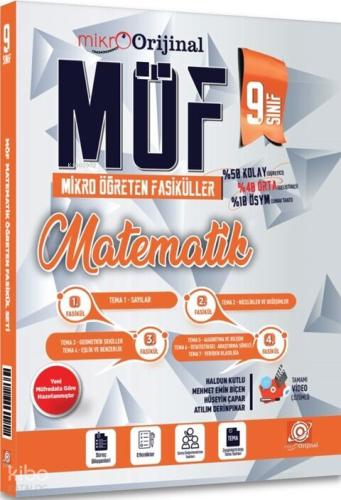 Orijinal Mikro 9. Sınıf Matematik MÖF Mikro Öğreten Fasiküller | Mehme