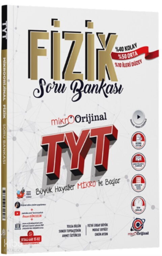 Orijinal Mikro TYT Fizik Soru Bankası | Kolektif | Orijinal Yayınları 