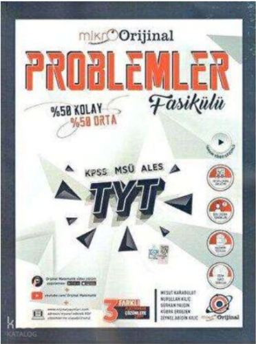 Orijinal Mikro TYT Problemler Fasikülü Soru Bankası | Kolektif | Oriji