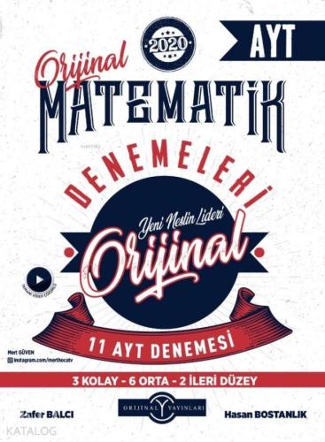 Orijinal Yayınları AYT Orijinal Matematik 11 li Denemeleri Orijinal | 