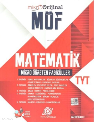 Orijinal Mikro TYT Matematik MÖF Mikro Öğreten Fasiküller Set | Zafer 
