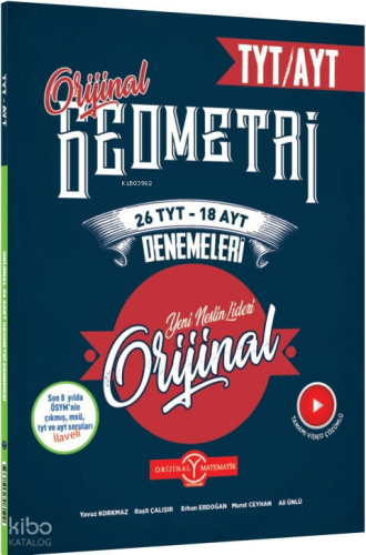Orijinal Yayınları TYT AYT Geometri 26 TYT 18 AYT Deneme | Kolektif | 