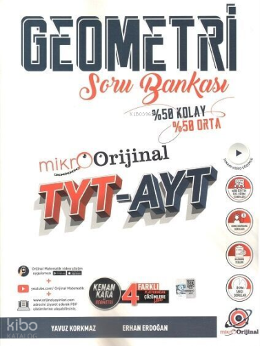 TYT AYT Geometri Mikro Soru Bankası | Kolektif | Orijinal Yayınları (B