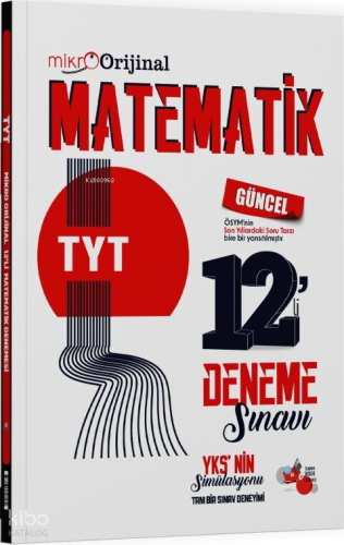 Orijinal Yayınları TYT Matematik 12'li Deneme Sınavı | Kolektif | Orij