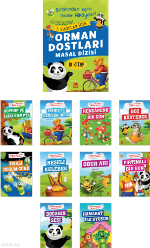 Orman Dostları Masal Dizisi Seti; 10 Kitap Takm