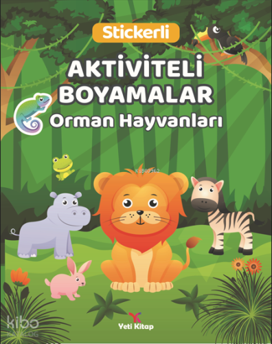Orman Hayvanları Aktiviteli Boyamalar | Kolektif | Yeti Kitap
