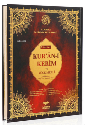 Orta Boy Bilgisayar Hatlı Arapça 7 Özellikli Kuran-ı Kerim Meali | Elm
