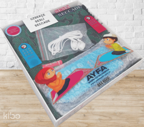 Öz505M-Eğitici Namaz Seti-Mavi Özbekçe - Sesli Seccade | | Ayfa Basın 