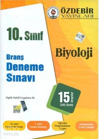Özdebir 10.Sınıf Biyoloji Branş Deneme Sınavı
