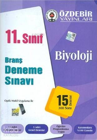 Özdebir 11.Sınıf Biyoloji Branş Deneme Sınavı