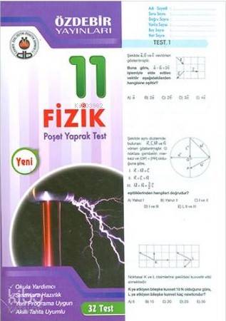 Özdebir 11.Sınıf Poşet Yaprak Test Fizik
