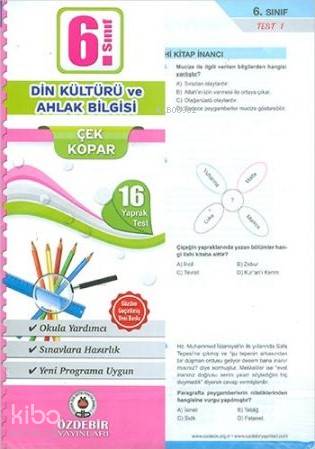 Özdebir 6.Sınıf Poşet Yaprak Test Din Kültürü