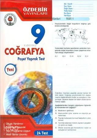 Özdebir 9.Sınıf Poşet Yaprak Test Coğrafya