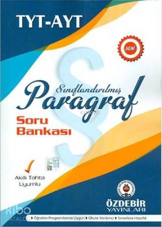 Özdebir TYT AYT Paragraf Soru Bankası | Kolektif | Özdebir Yayınları (