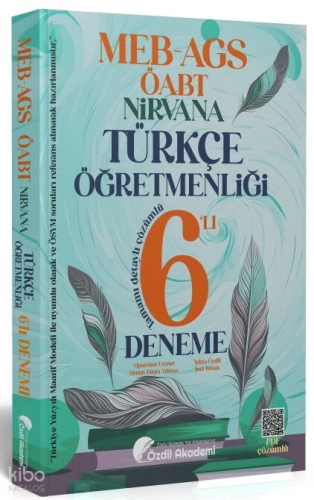 Özdil Akademi ÖABT MEB-AGS Türkçe Öğretmenliği Nirvana 6 Deneme Çözüml