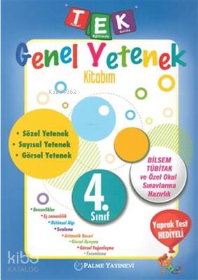 Palme - 4. Sınıf Genel Yetenek Kitabım *Yeni*
