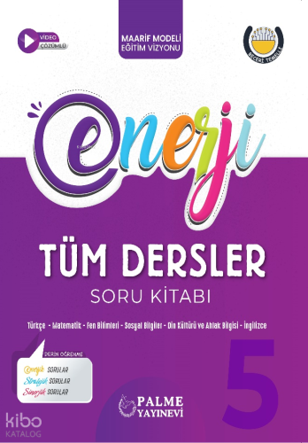 Palme 5.Sınıf Tüm Dersler Soru Kitabı | Kolektif | Palme (Hazırlık)