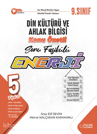Palme 9. Sınıf Enerji Din Kültürü ve Ahlak Bilgisi Konu Özetli Soru Fasikülleri (5 Fasikül)