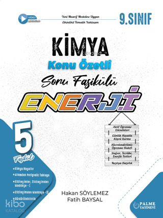 Palme 9. Sınıf Enerji Kimya Konu Özetli Soru Fasikülleri (5 Fasikül)