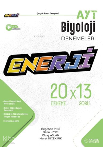 Enerji Ayt Biyoloji 20 Deneme Sinavi | Kolektif | Palme Yayınevi