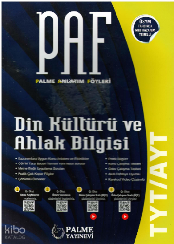 Palme Paf Yks Tyt Ayt Din Kültürü Konu Kitabı *Kurumsal* | Kolektif | 
