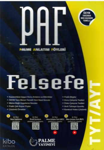 Palme Paf Yks Tyt Ayt Felsefe Konu Kitabı *Kurumsal* | Kolektif | Palm