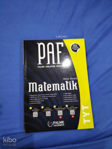 Palme Paf Yks Tyt Matematik Konu Kitabı *Yeni* | Kolektif | Palme (Haz
