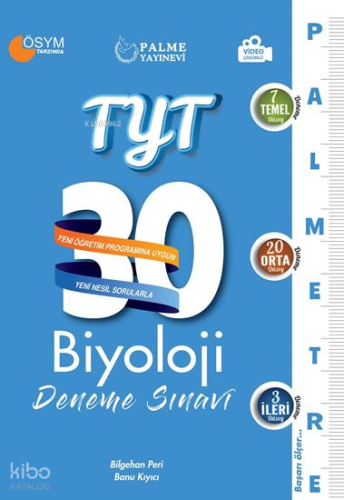 TYT Biyoloji 30 Deneme Sınavı (Palmetre Serisi) | Bilgehan Peri | Palm
