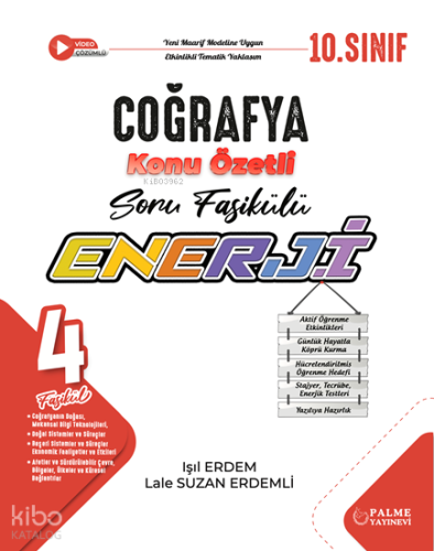 Palme Yayınevi 10. Sınıf Enerji Coğrafya Konu Özetli Soru Fasikülü | I