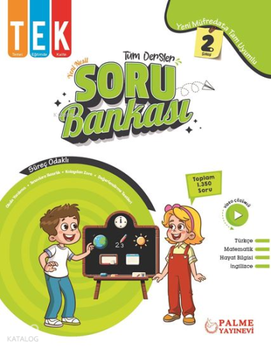 Palme Yayınevi 2. Sınıf Tek Tüm Dersler Soru Bankası Yeni Nesil
