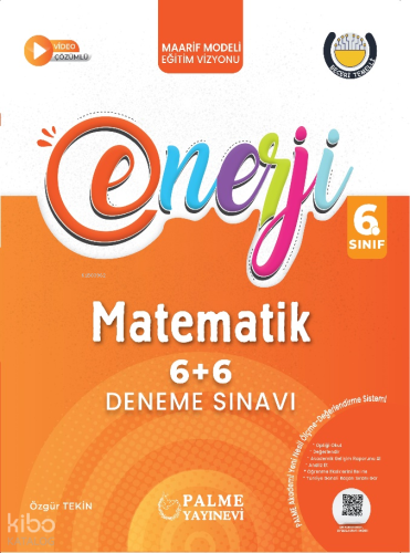 Palme Yayınları  6. Sınıf Enerji 6+6 Matematik Deneme Sınavı