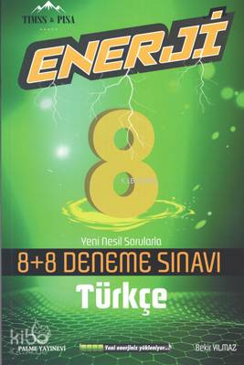 Palme Yayınları 8. Sınıf LGS Türkçe Enerji 8+8 Deneme Sınavı Palme
