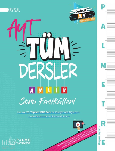 Palmetre Ayt Sayisal Tüm Dersler Aylik Çalişma Fasikülleri | Kolektif 