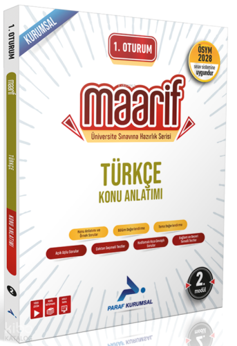 Paraf 2028 Maarif Türkçe Konu Anlatımı (2. Modül) | Kolektif | Paraf Y