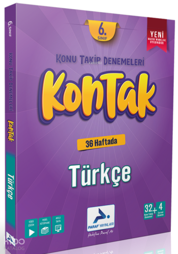 Paraf 6. Sınıf Kontak Türkçe Konu Takip Denemeleri