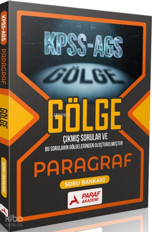 Paraf Akademi KPSS - AGS Gölge Paragraf Soru Bankası | Kolektif | Para