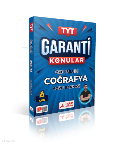Paraf Akademi TYT Coğrafya Garanti Konular Soru Bankası | Kolektif | P