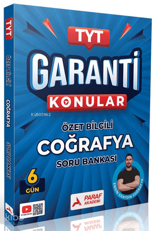 Paraf Akademi  TYT Coğrafya Garanti Konular Soru Bankası