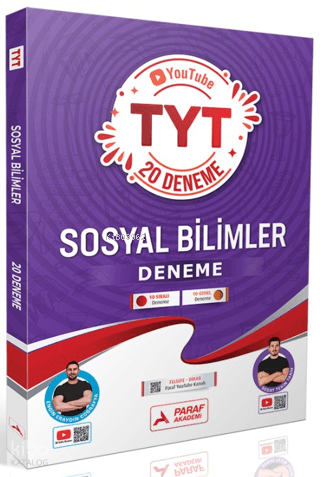 Paraf Akademi TYT Sosyal Bilimler 20 Deneme | Engin Eraydın | Paraf Ya