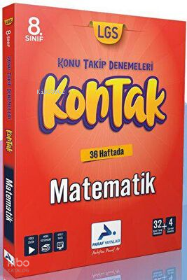 Paraf Yayınları 8. Sınıf Matematik 36 Kontak Deneme | Kolektif | Prf Y