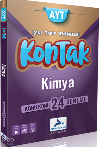 Paraf Yayınları Ayt Kimya Kontak - Konu Konu 24 Deneme | Kolektif | Pa