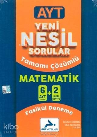 Paraf Yayınları AYT Matematik Yeni Nesil Sorular 6+2 Fasikül Deneme Paraf