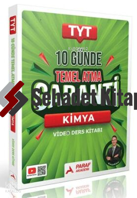 Paraf Yayınları TYT Kimya 10 Günde Temel Atma Garanti