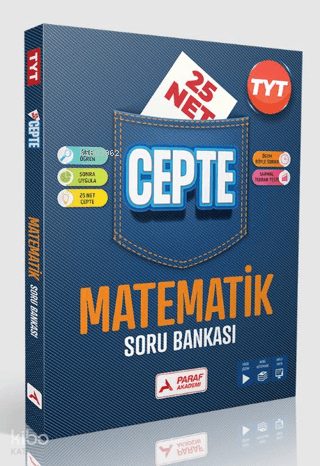 Paraf Yayınları TYT Matematik Soru Bankası - 25 Net Cepte Soru Bankası