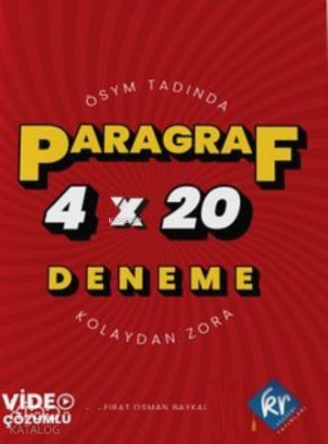 Paragraf;4x20 Deneme Video Çözümlü