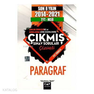 PARAGRAF 8 YIL ÇIKMIŞ SINAV SORULARI -2022