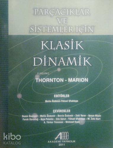 Parçacıklar ve Sistemler İçin Klasik Dinamik