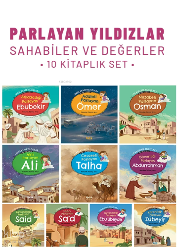 Parlayan Yıldızlar - Sahabiler ve Değerler (10 Kitap Set) | Handan Yal