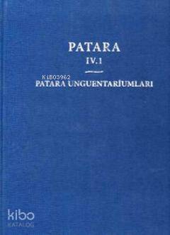 Patara 4.1 Patara Unguentariumları